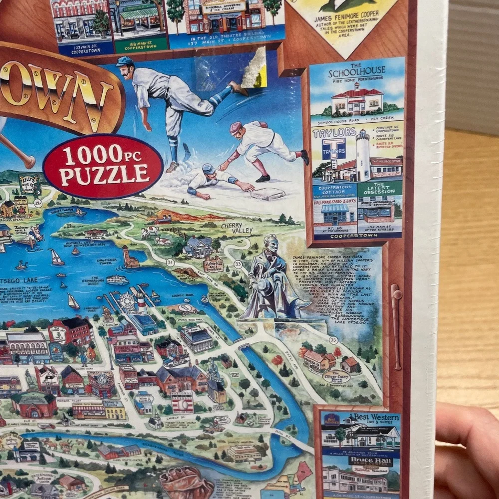 Vtg Baseball Hall Of Fame Cooperstown NY White Mountain Puzzles #18 1000 Pc Gift